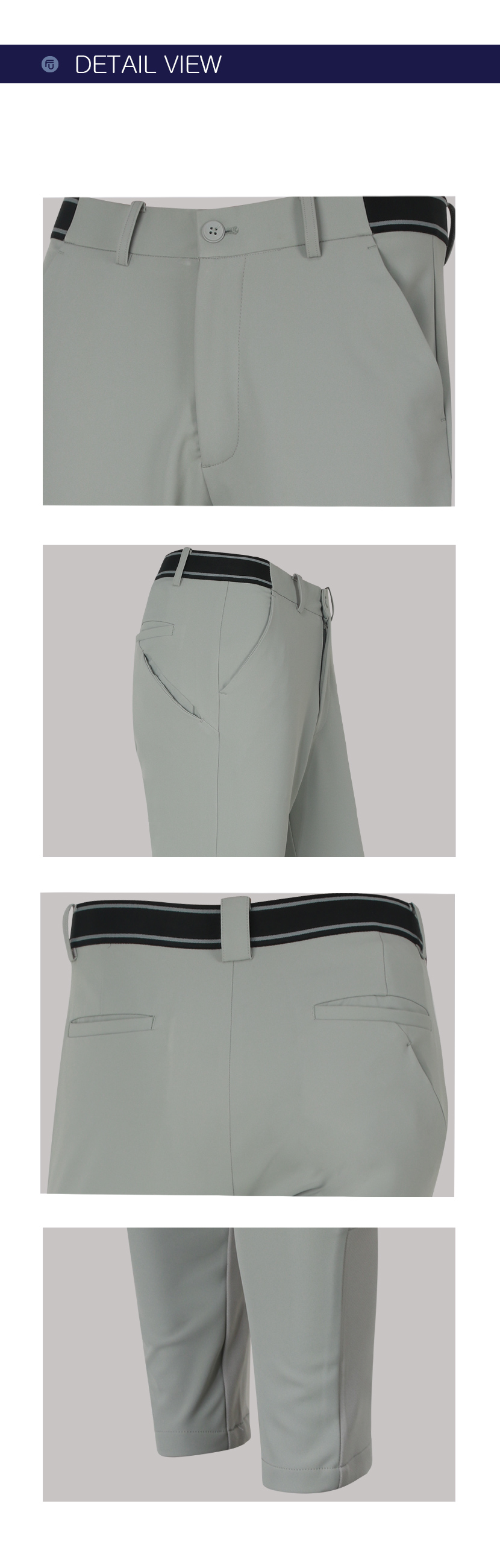 페라어스 남성 디자인 밑단절개 약기모 스판 골프바지 CPMP3094W2